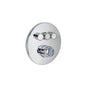 Huntington Brass - Three Button Push Button Valve Faceplate - Polished Chrome
