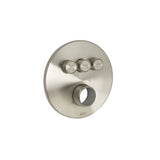 Huntington Brass - Three Button Push Button Valve Faceplate - PVD Satin Nickel
