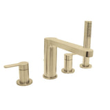 Huntington Brass - 4-Hole Roman Tub Filler Faucet - PVD Satin Brass