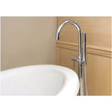 Euro Free Standing Roman Tub Filler With Hand Shower