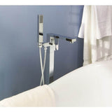 Free Standing Roman Tub Filler With Hand Shower