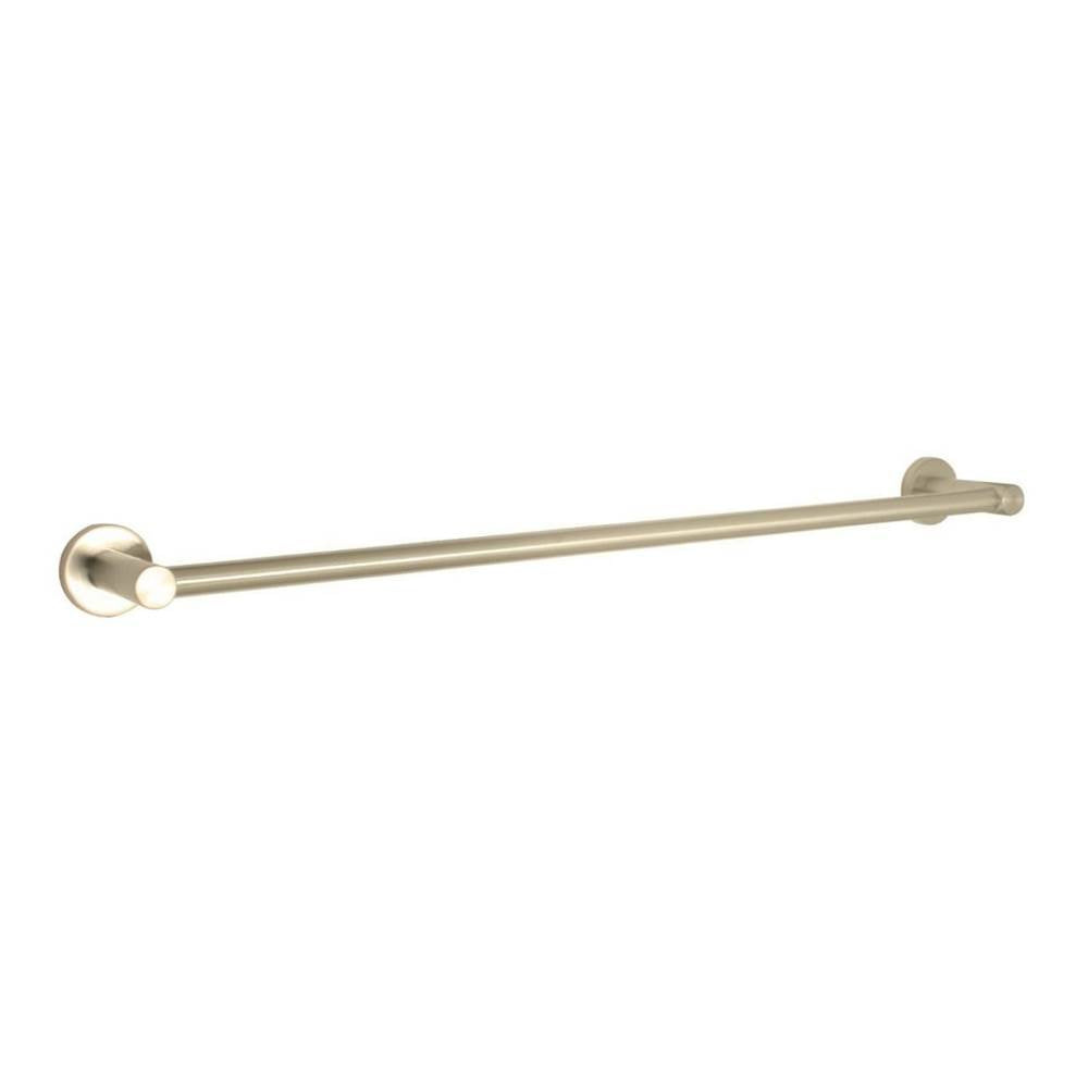 Huntington Brass - Euro Towel Bar, Satin Brass - PVD Satin Brass