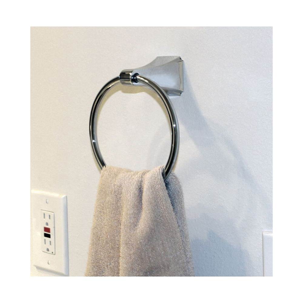 Merced/Reflection Towel Ring, Chrome