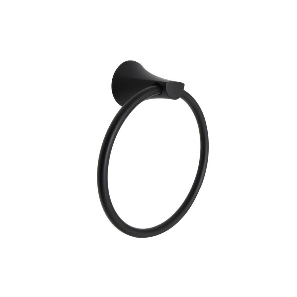 Huntington Brass - Towel Ring - Matte Black