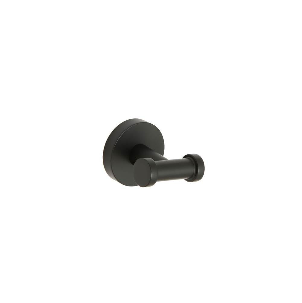 Huntington Brass - Euro Robe Hook In Pvd Matte Blackfinish - Matte Black