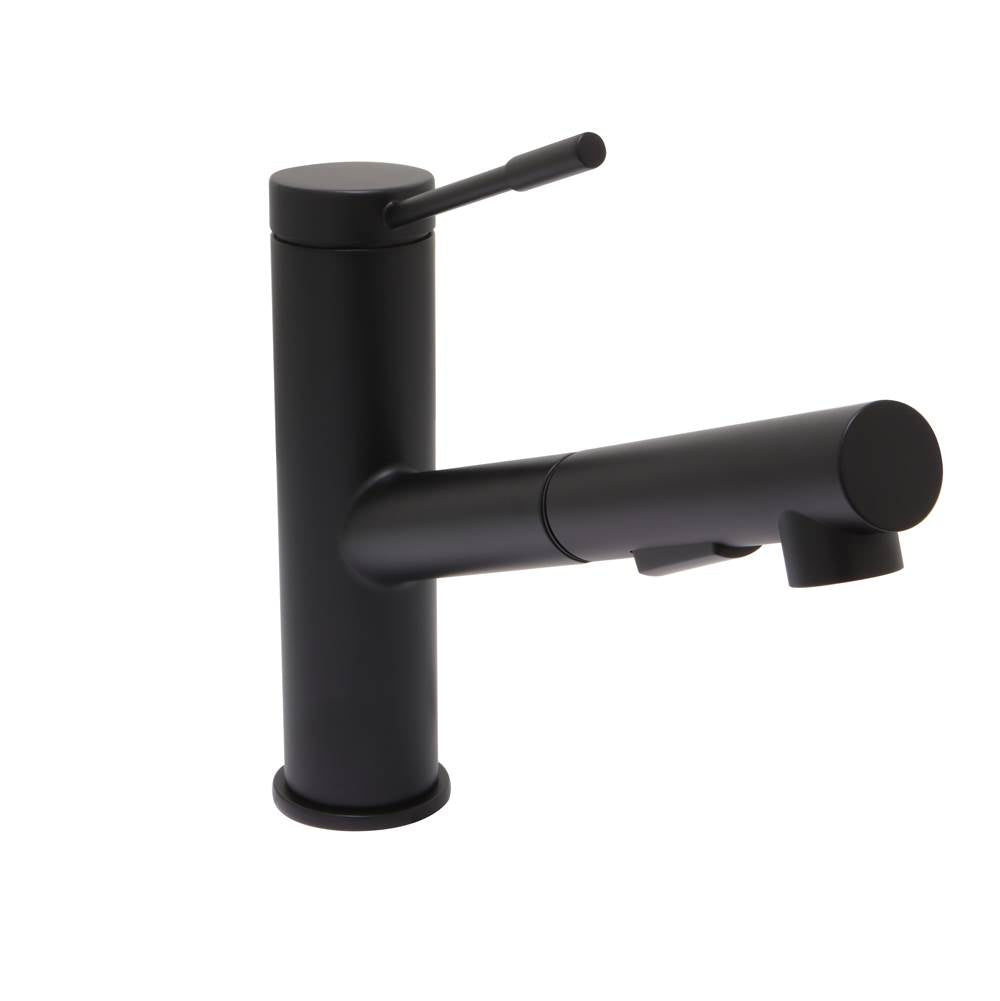 Huntington Brass - Pull-Out Kitchen Faucet, Matte Black - Matte Black