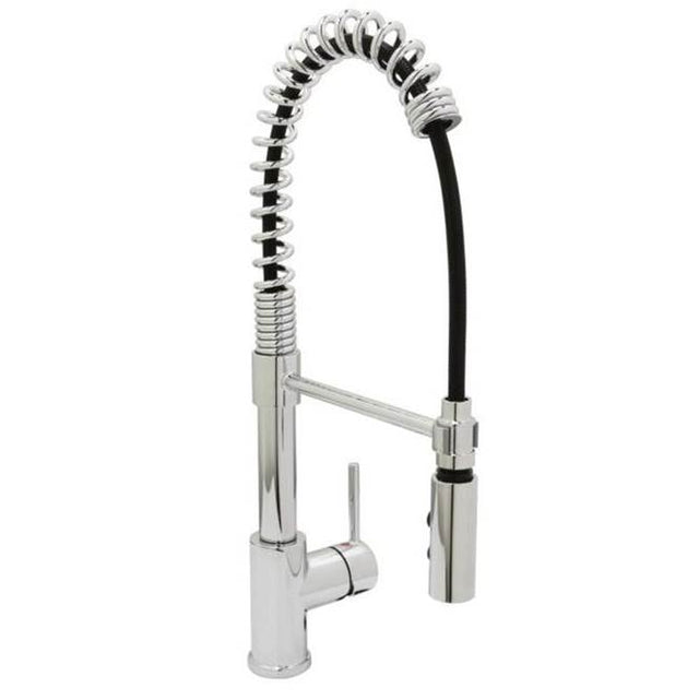 Huntington Brass - Spring Kitchen Faucet, Chrome - Polished Chrome