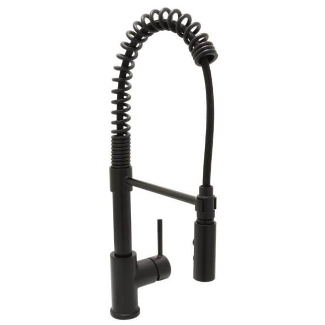 Huntington Brass - Spring Kitchen Faucet, Matte Black - Matte Black