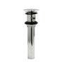 Huntington Brass - Brass Push Pop-Up Drain Set, Chrome - Polished Chrome