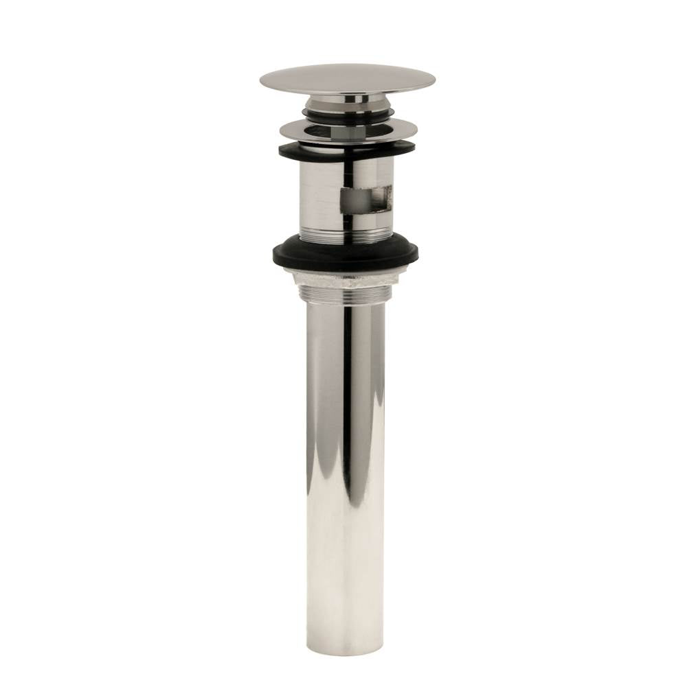Huntington Brass - Brass Push Pop-Up Drain Set, Satin Nickel - Satin Nickel