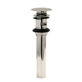 Huntington Brass - Brass Push Pop-Up Drain Set, Satin Nickel - Satin Nickel