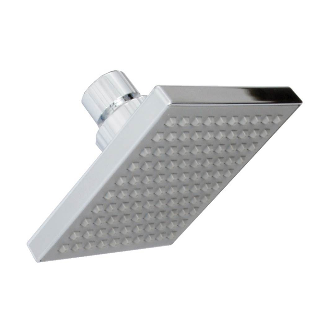 Huntington Brass - Square Style ABS Shower Head, Chrome - Polished Chrome