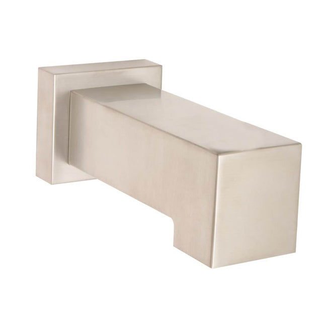 Huntington Brass - Square Style Tub Spout Without Diverter - PVD Satin Nickel