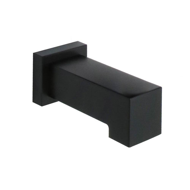 Huntington Brass - Square Style Tub Spout Without Diverter - Matte Black