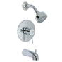 Huntington Brass - Euro Tub And Shower Trim Kit, Chrome - Polished Chrome