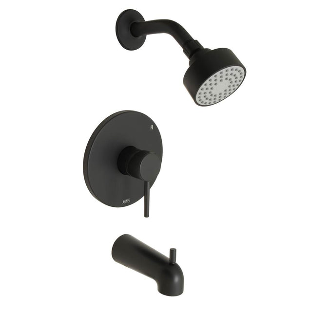 Huntington Brass - Euro Tub And Shower Trim - Matte Black