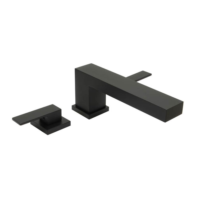 Huntington Brass - Reflection Three Piece Roman Tub Filler Faucet - Matte Black