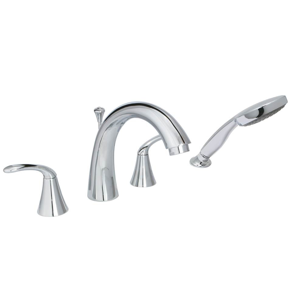 Huntington Brass - Trend Four Piece Roman Tub Filler Faucet - Polished Chrome