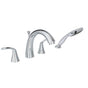 Huntington Brass - Trend Four Piece Roman Tub Filler Faucet - Polished Chrome