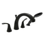 Huntington Brass - Trend Four Piece Roman Tub Filler Faucet - Matte Black