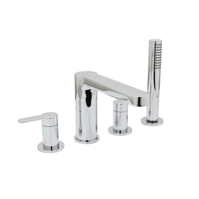 Huntington Brass - 4-Hole Roman Tub Filler Faucet - Polished Chrome