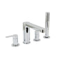 Huntington Brass - 4-Hole Roman Tub Filler Faucet - Polished Chrome