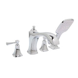 Huntington Brass - 4-Hole Roman Tub Filler Faucet - Polished Chrome