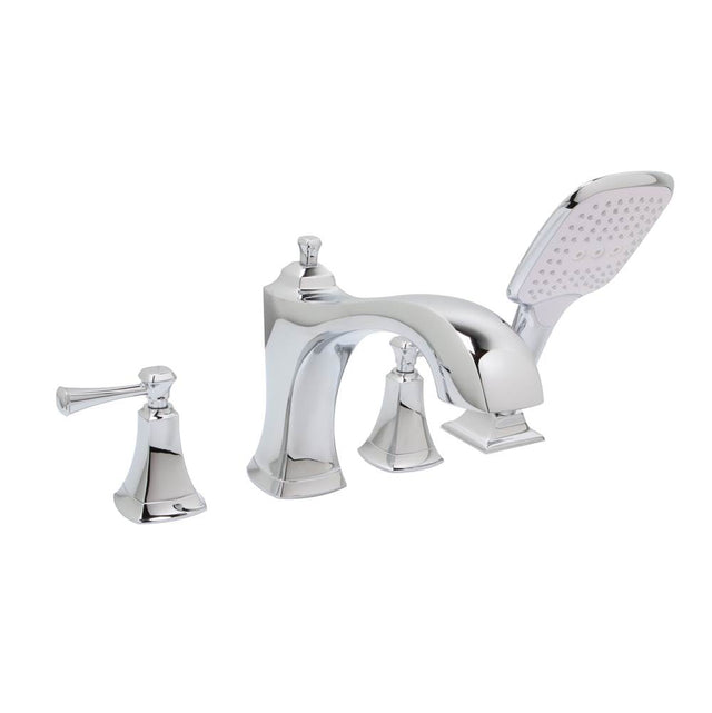 Huntington Brass - 4-Hole Roman Tub Filler Faucet - Polished Chrome