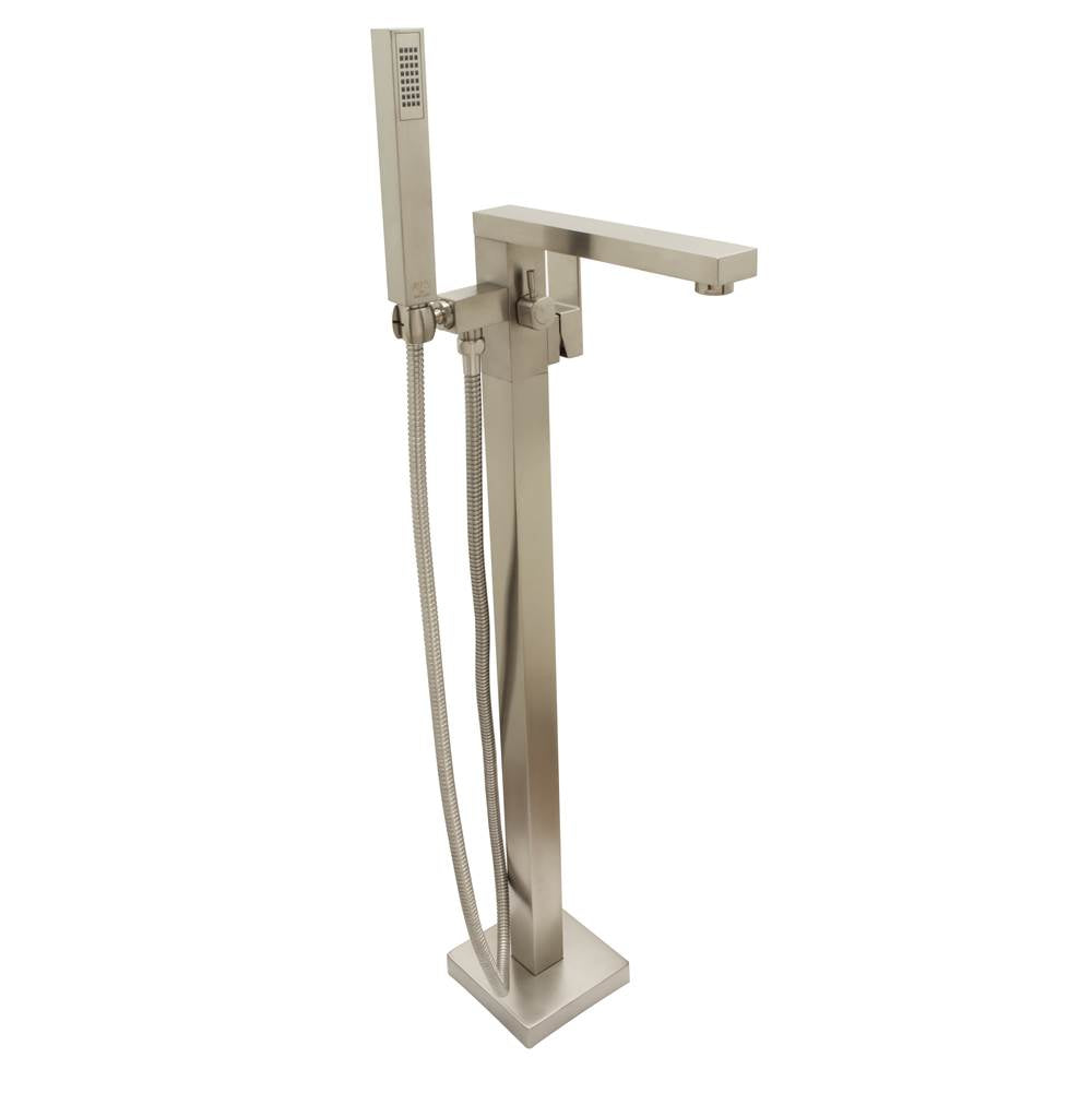Huntington Brass - Free Standing Roman Tub Filler With Hand Shower - PVD Satin Nickel