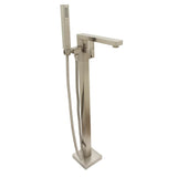 Huntington Brass - Free Standing Roman Tub Filler With Hand Shower - PVD Satin Nickel