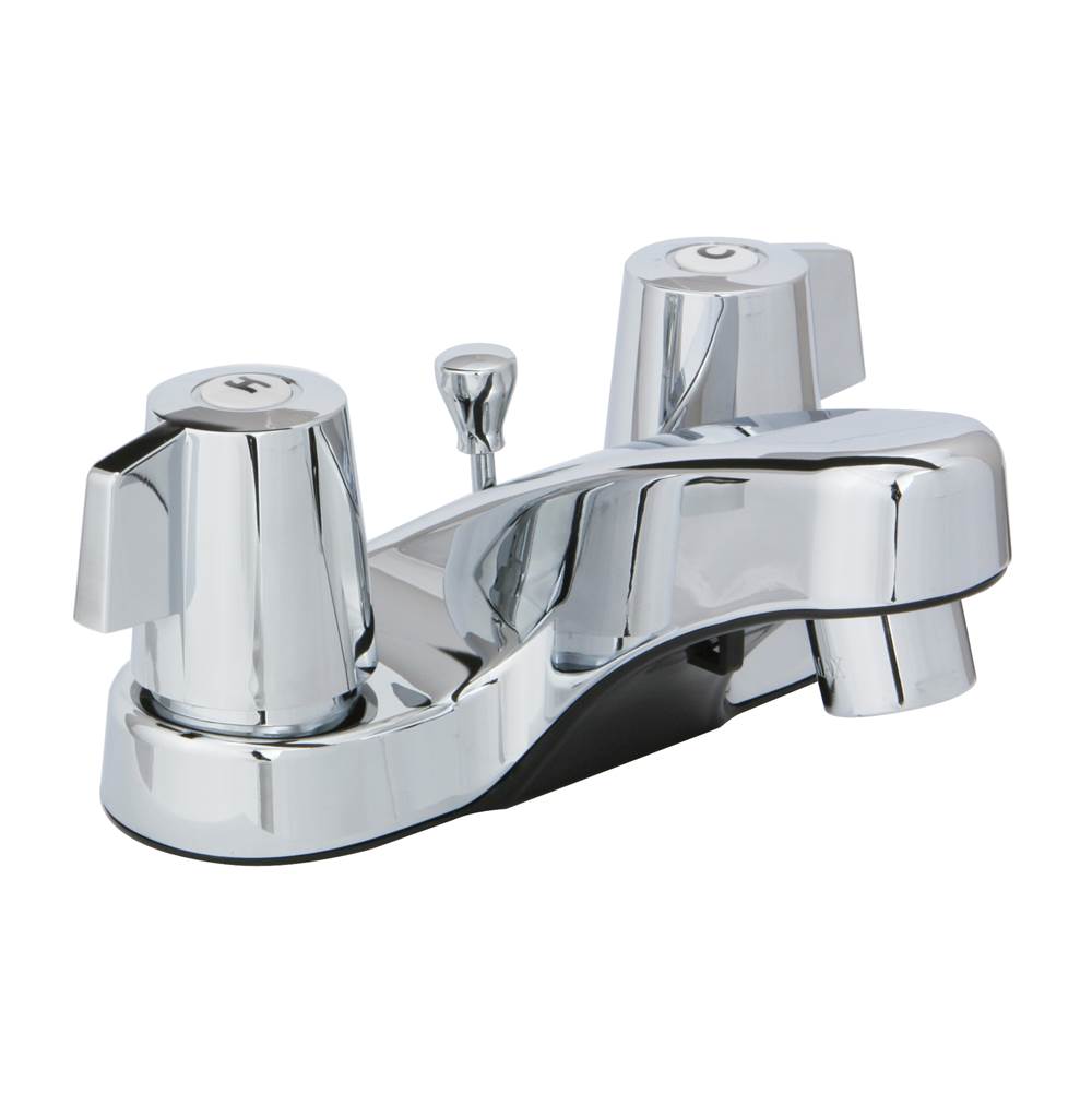 Huntington Brass - 4'' Center Set Lavatory Faucet W/ 50/50 Pop-Up, Chrome - Polished Chrome