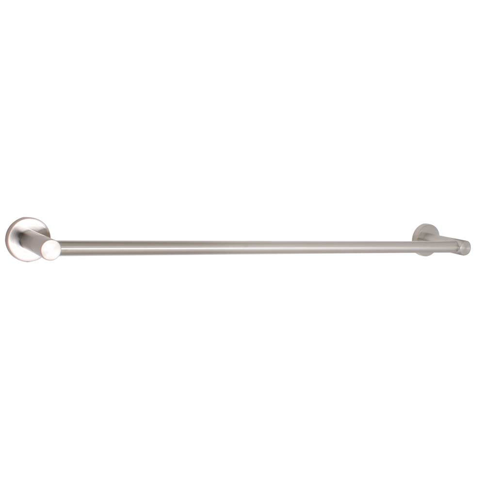 Huntington Brass - Euro Towel Bar, Satin Nickel PVD - PVD Satin Nickel
