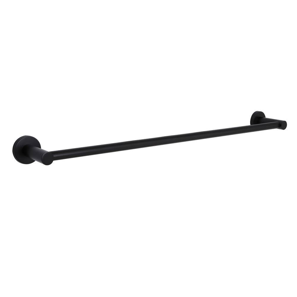 Huntington Brass - Euro Towel Bar In Matte Black Finish - Matte Black
