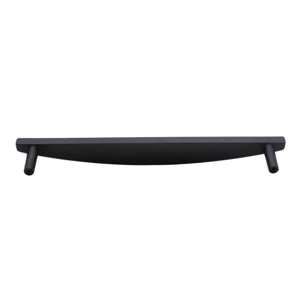 Half Moon 12 in (304.8 mm) Center to Center Matte Black Appliance Pull