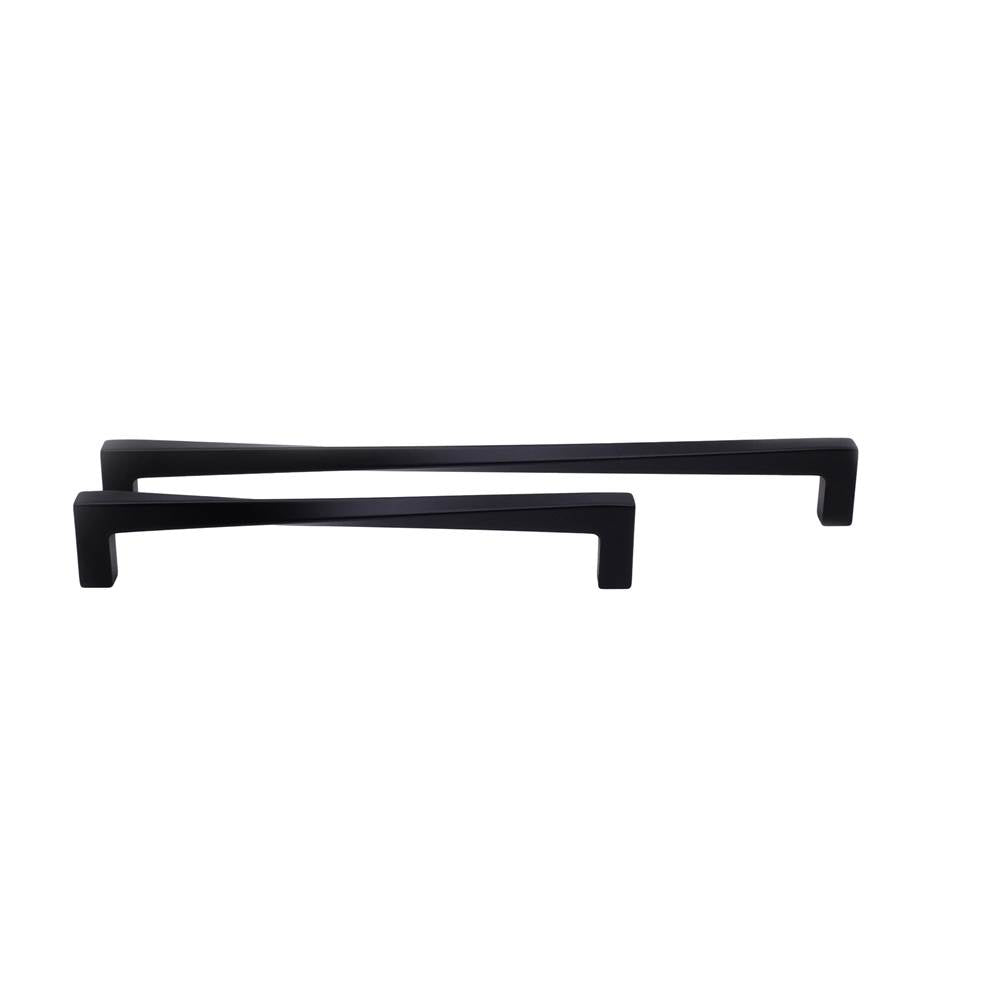 Twist 12 in (304.8 mm) Center to Center Matte Black Appliance Pull