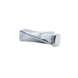Twist 1-3/4 in (44.5 mm) Length Matte Black Cabinet Knob