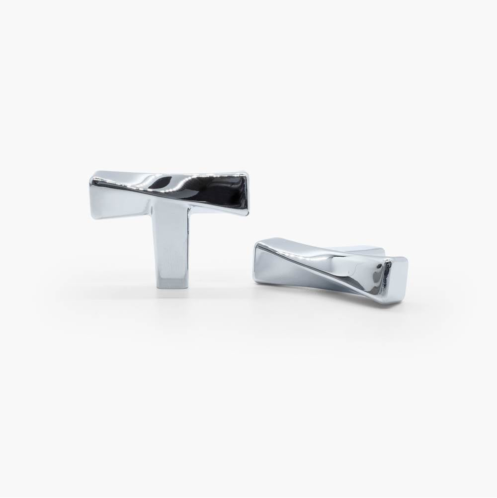 Twist 1-3/4 in (44.5 mm) Length Matte Black Cabinet Knob