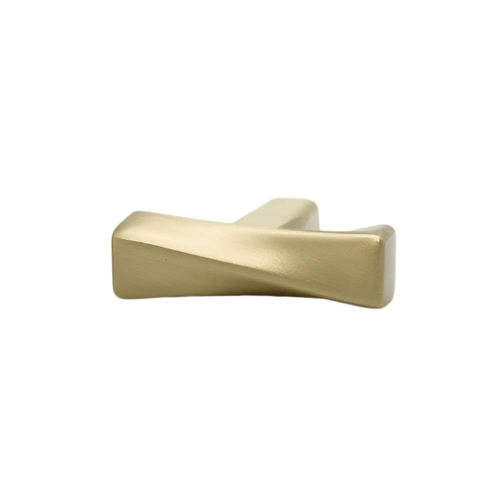 Twist 1-3/4 in (44.5 mm) Length Matte Black Cabinet Knob