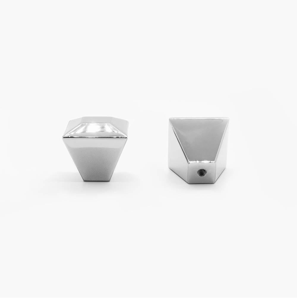 Diamond 1-3/8 in (35mm) Width Matte Black Cabinet Knob