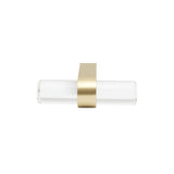 Clarity 2 in (51 mm) Length Smoke Acrylic, Matte Black Cabinet T-Knob