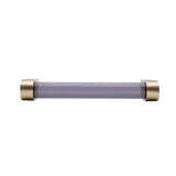Clarity 3-3/4 in (96 mm) Center to Center Smoke Acrylic, Matte Black Cabinet Pull