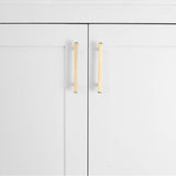 Diamond 4 in (101.6 mm) Center to Center Matte Black Cabinet Pull