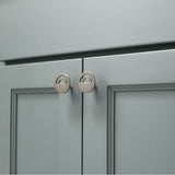 Horizon 1-1/2 in (38 mm) Width Matte Black Cabinet Knob