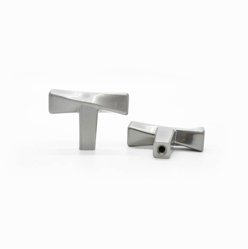 Twist 1-3/4 in (44.5 mm) Length Matte Black Cabinet Knob