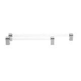 Clarity 18 in (457.2 mm) Center to Center Smoke Acrylic, Matte Black Appliance Pull