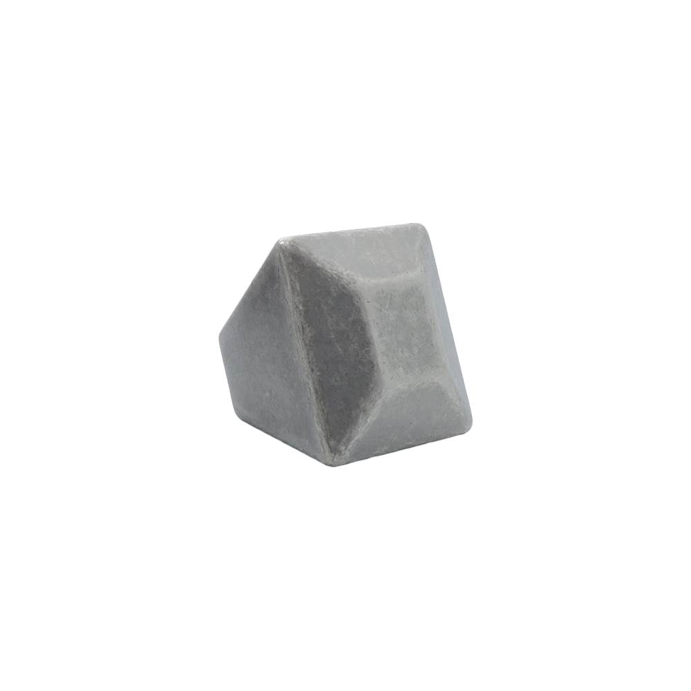 Diamond 1-3/8 in (35mm) Width Matte Black Cabinet Knob
