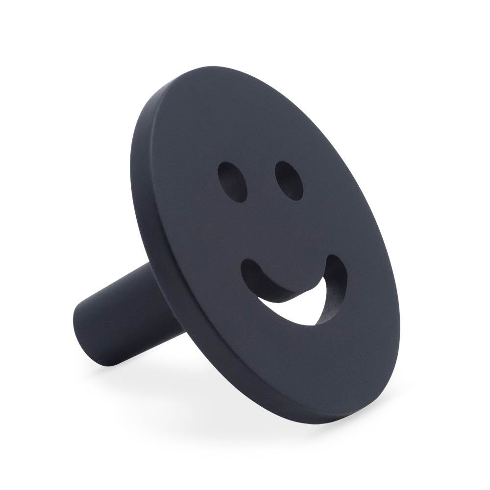 Horizon 1-1/2 in (38 mm) Width Matte Black Cabinet Knob