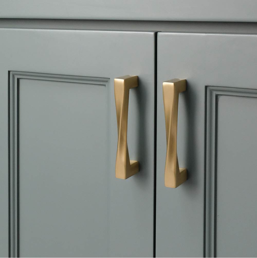 Twist 5 in (128 mm) Center to Center Matte Black Cabinet Pull