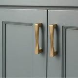 Twist 5 in (128 mm) Center to Center Matte Black Cabinet Pull