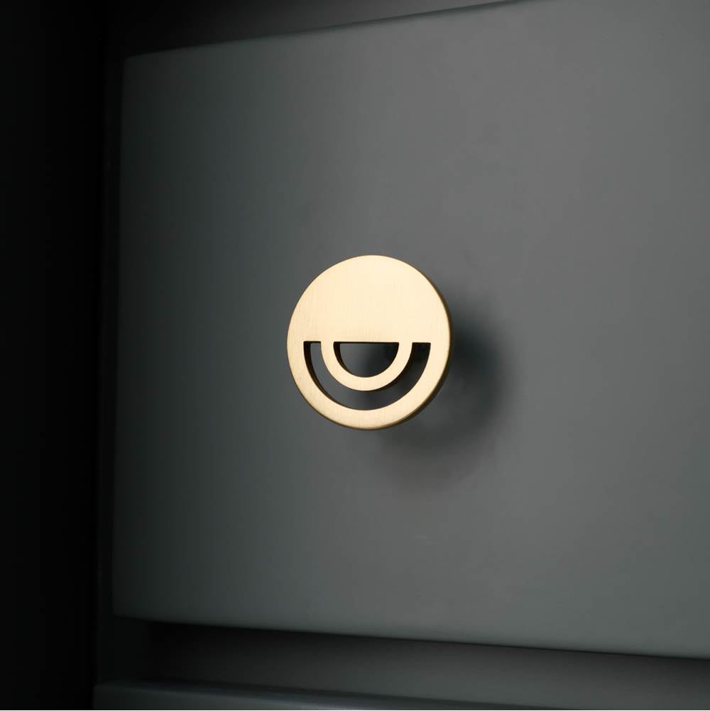 Horizon 1-1/2 in (38 mm) Width Matte Black Cabinet Knob